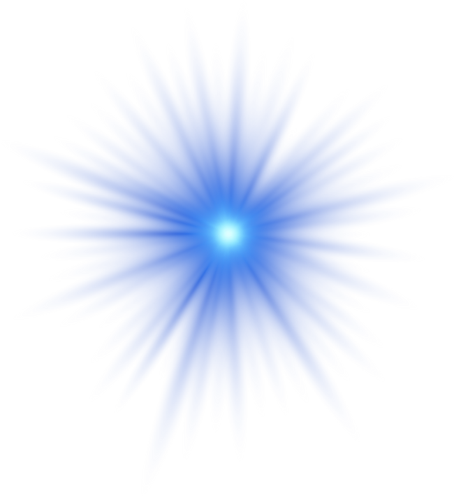 Blue glowing star
